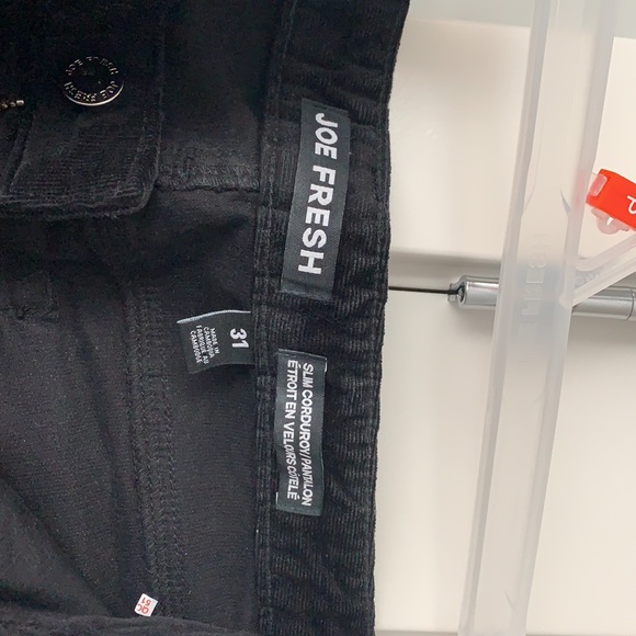 Black Corduroy Pants - Picture 2 of 3